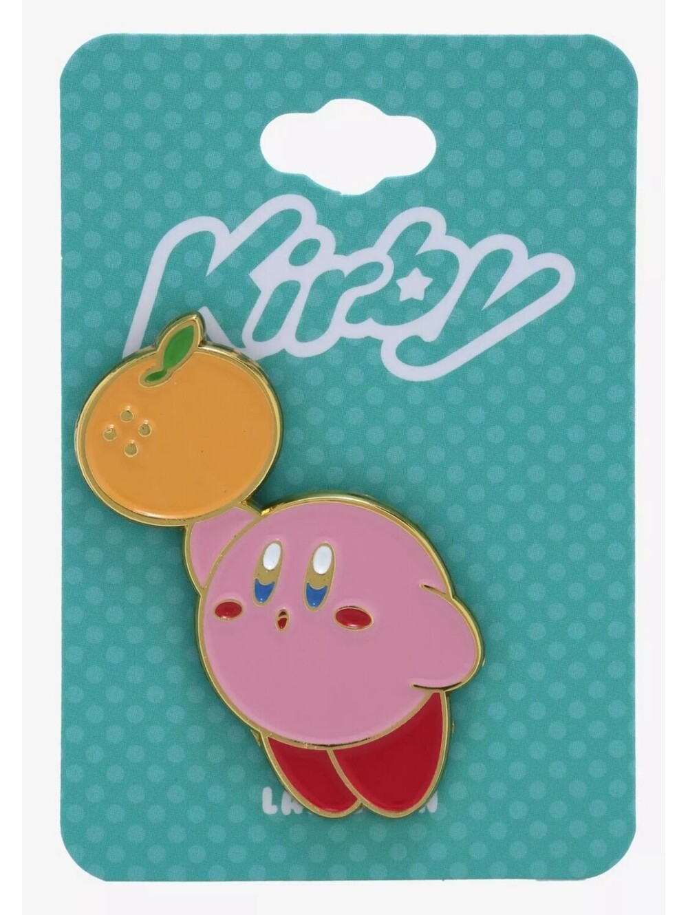 Nintendo Kirby with Orange Enamel Pin